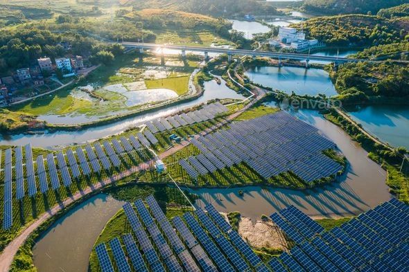 Setting up a solar power plant