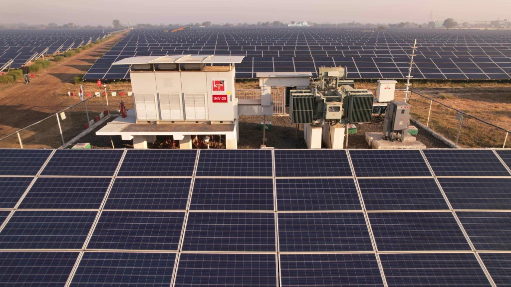 Setting up a solar power plant